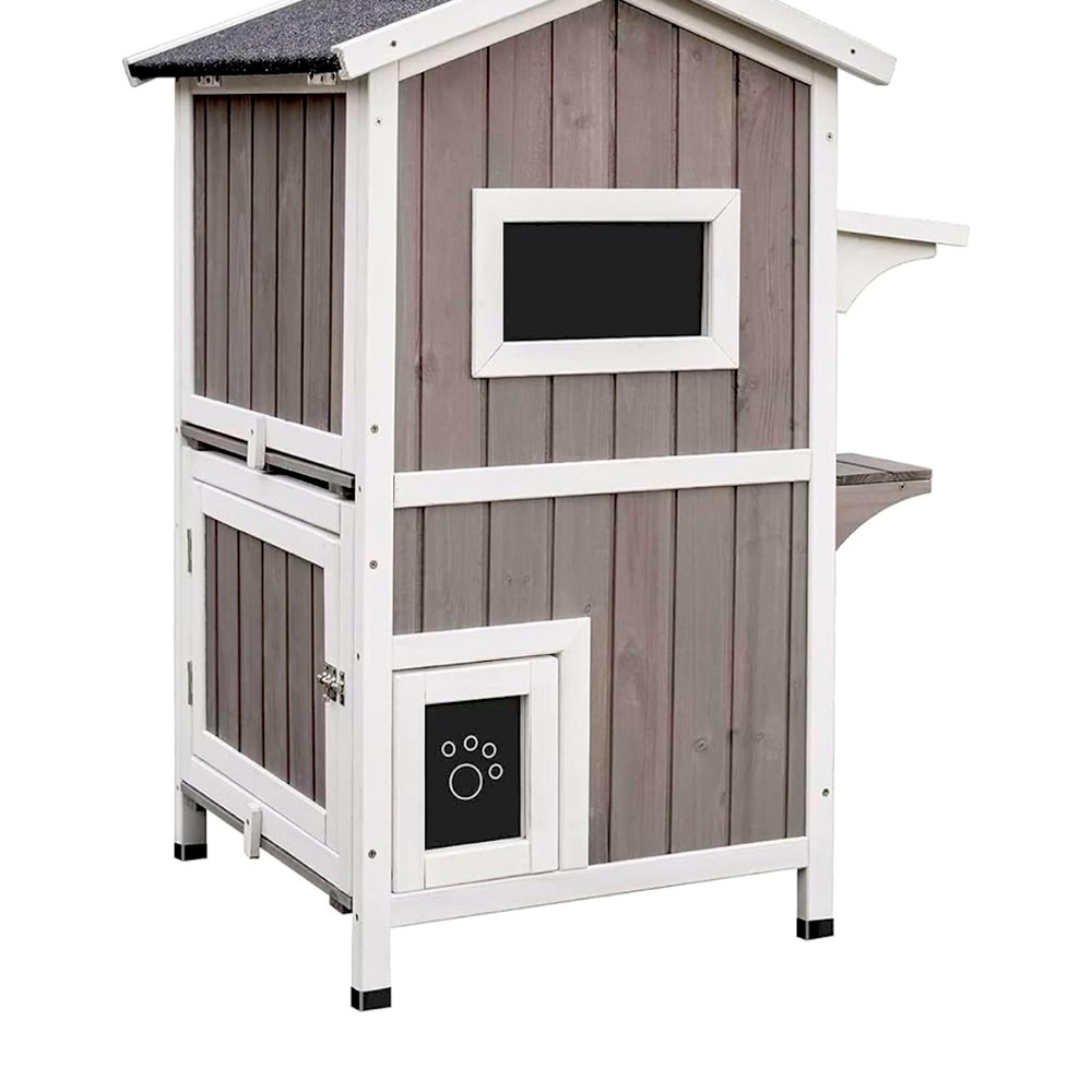 Two story cat house shelter